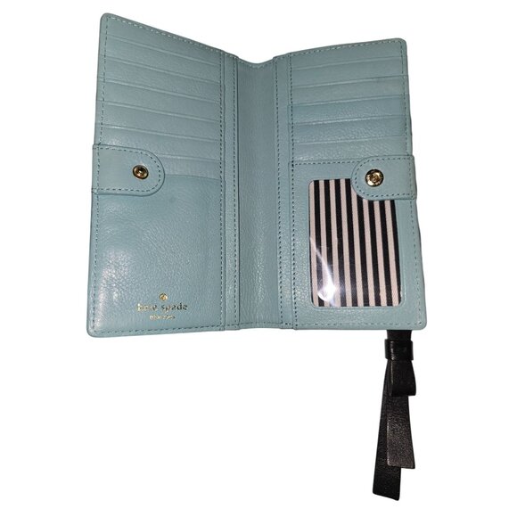 Kate Spade New York Women's Leroy Street Stacy Mint Green Slim Wallet - Picture 3 of 4